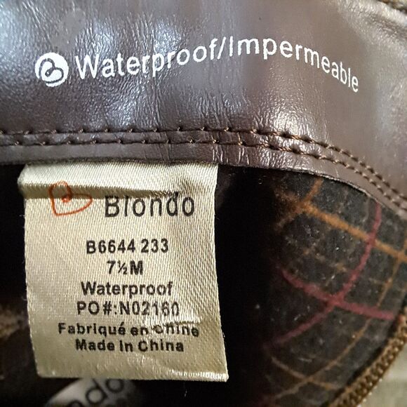 Blondo Leather Waterproof Snake Print Ankle Boots Zip Up Size 7.5 Impermeable - Picture 12 of 15